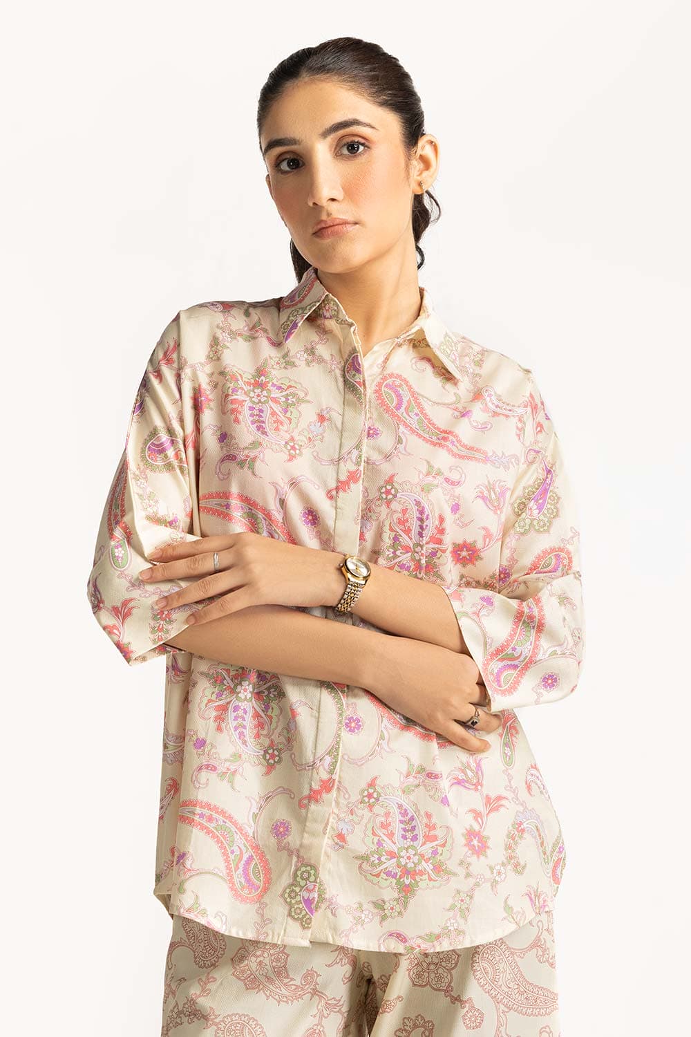 Printed Collar Shirt WM-CS-SS24-029