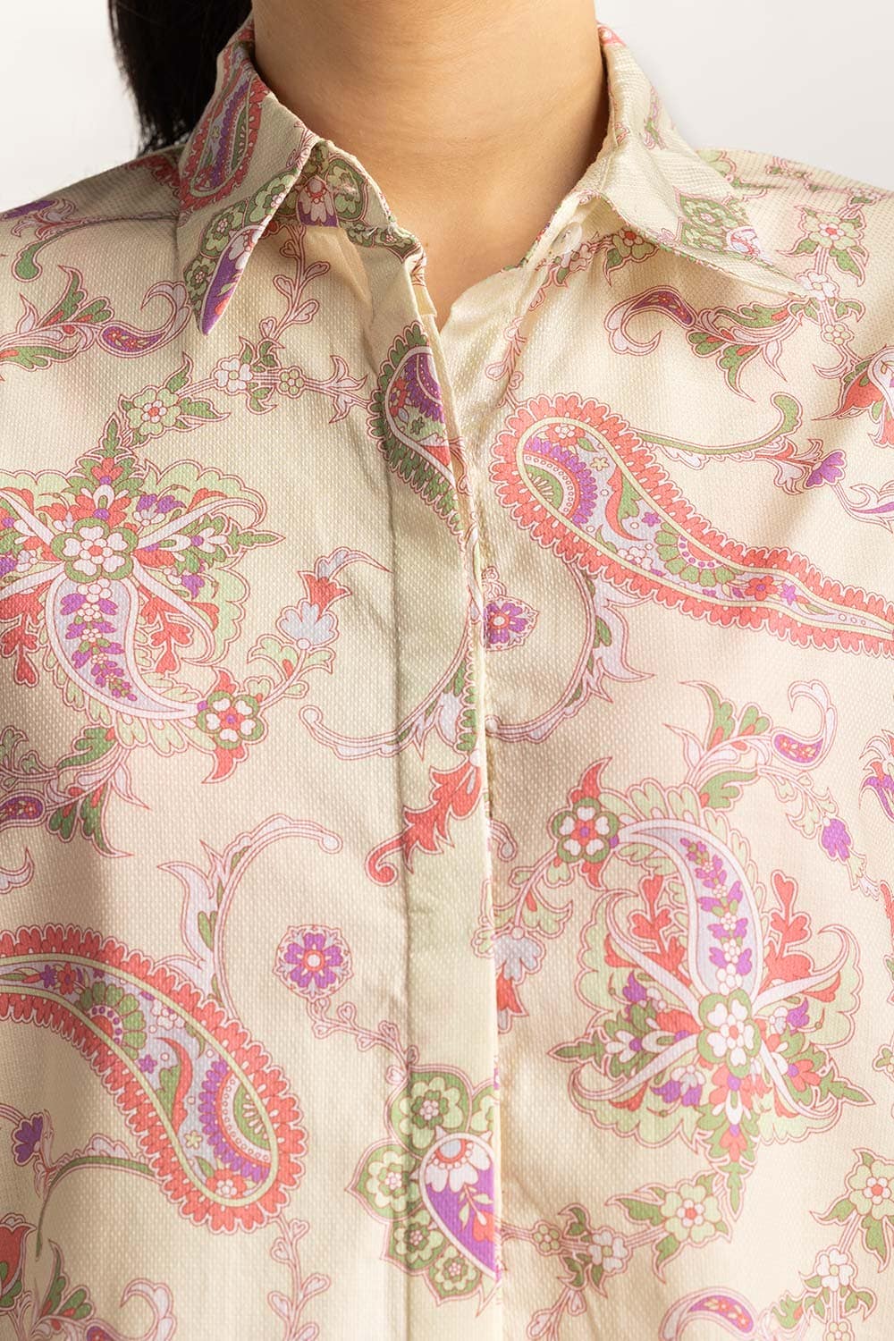 Printed Collar Shirt WM-CS-SS24-029