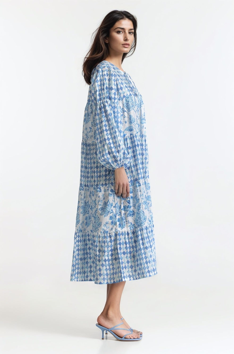 Printed Round Neck Dress WM-DRS-SS24-029