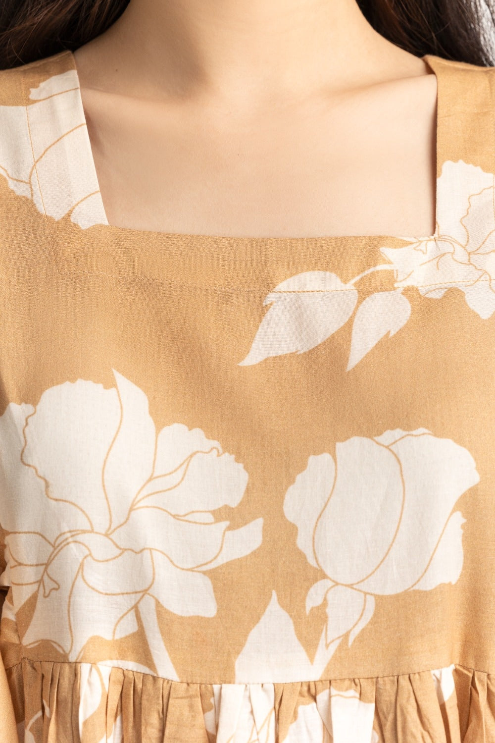 Printed Square-Neck Dress WM-DRS-SS24-027