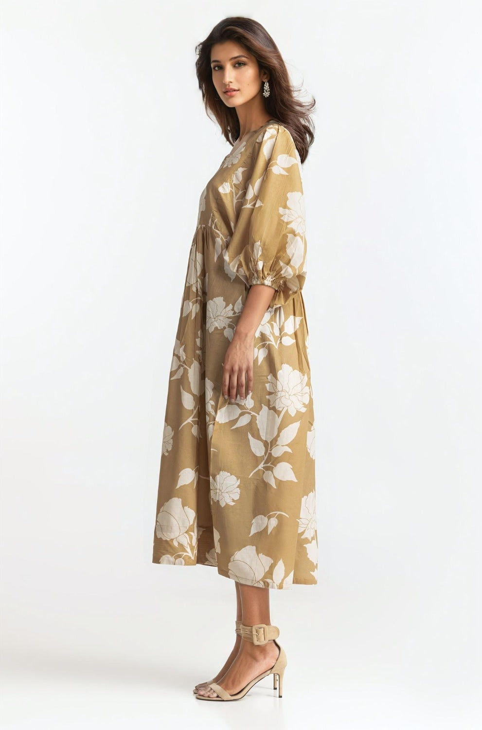 Printed Square-Neck Dress WM-DRS-SS24-027