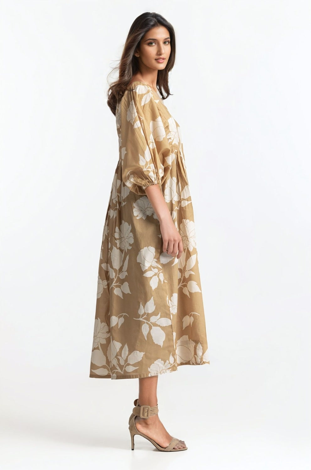 Printed Square-Neck Dress WM-DRS-SS24-027