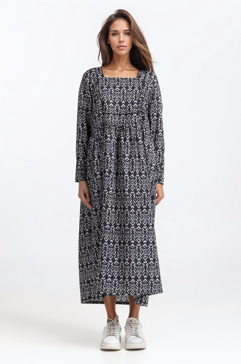 Printed Square Neck WM-DRS-SS24-021