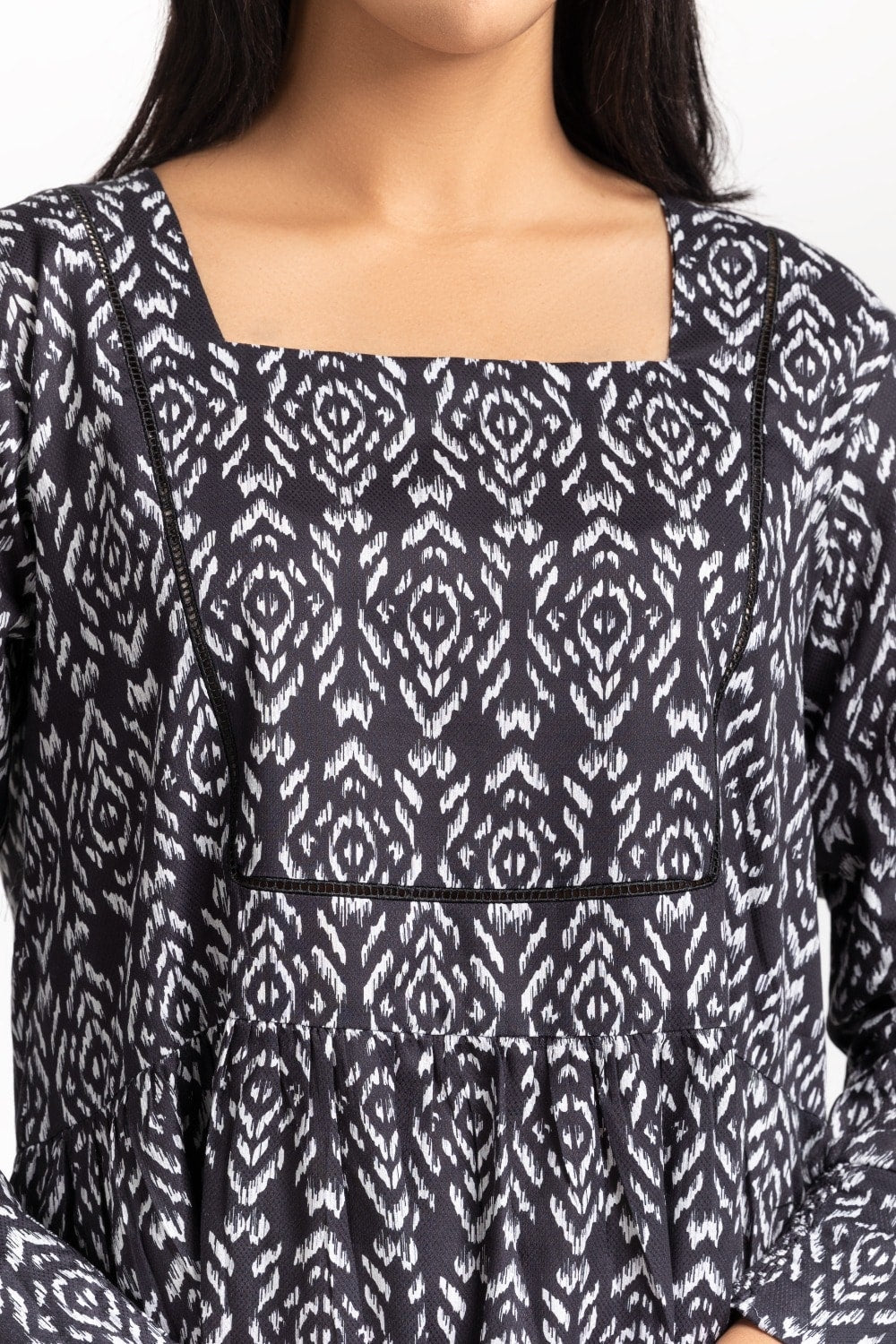 Printed Square Neck WM-DRS-SS24-021