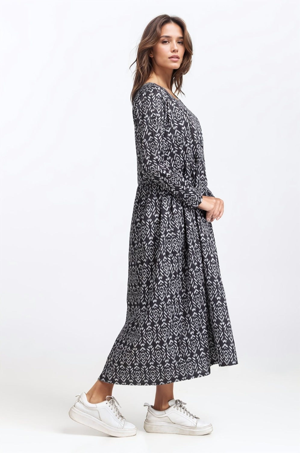 Printed Square Neck WM-DRS-SS24-021