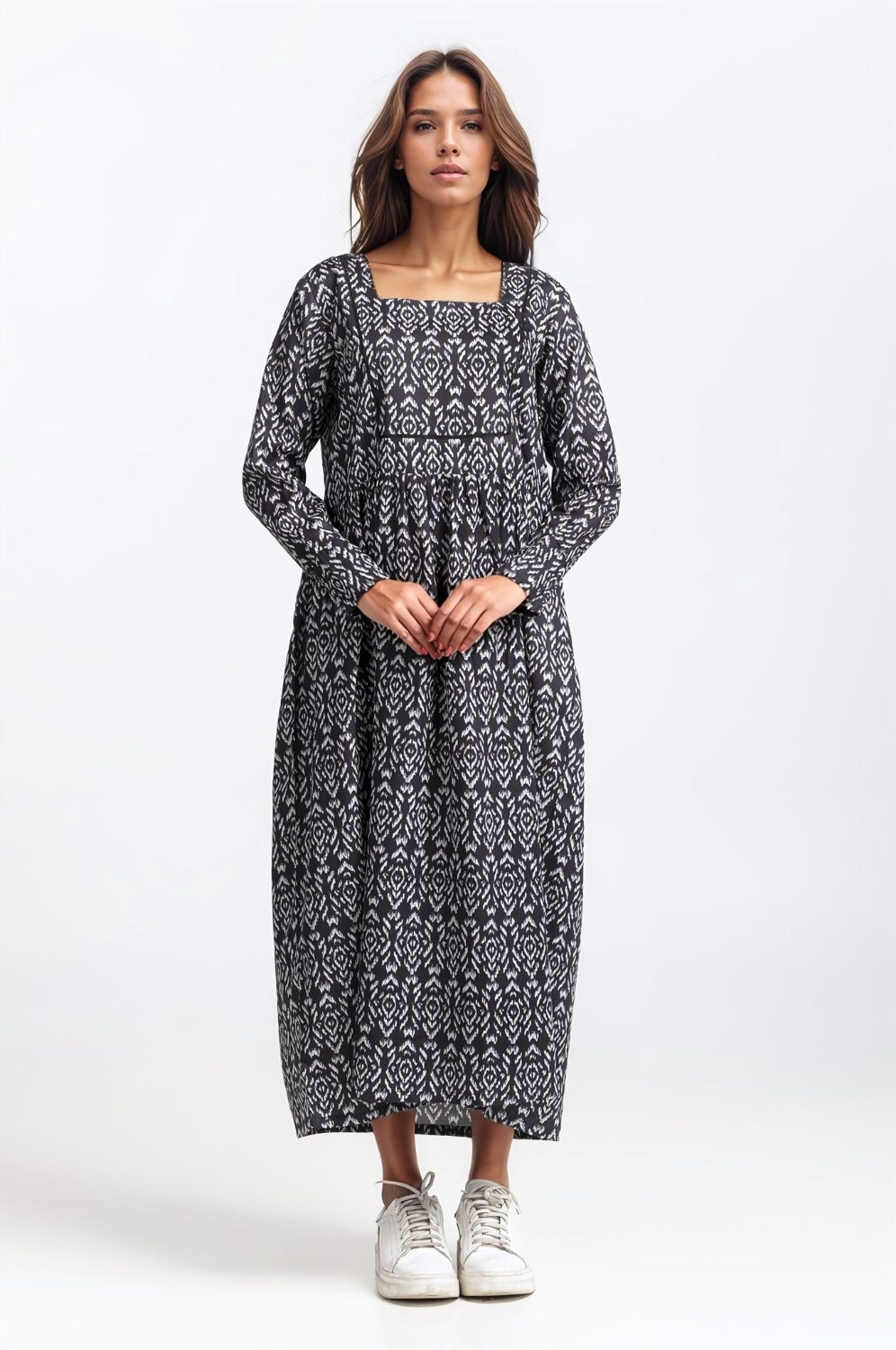 Printed Square Neck WM-DRS-SS24-021