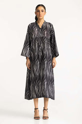 Printed V-Neck Dress WM-DRS-SS24-025