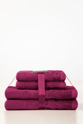 Pulse Jacquard Dyed Towel 4Pcs Set
