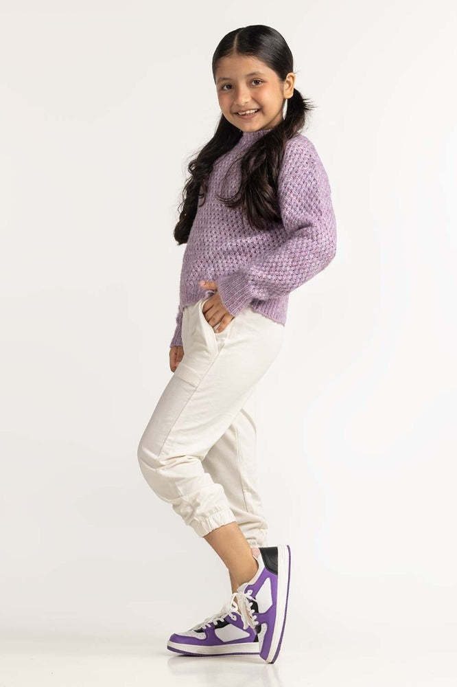 Purple Basic Sweater JG-SWT-WS23-006
