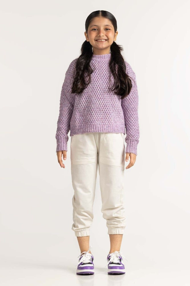 Purple Basic Sweater JG-SWT-WS23-006