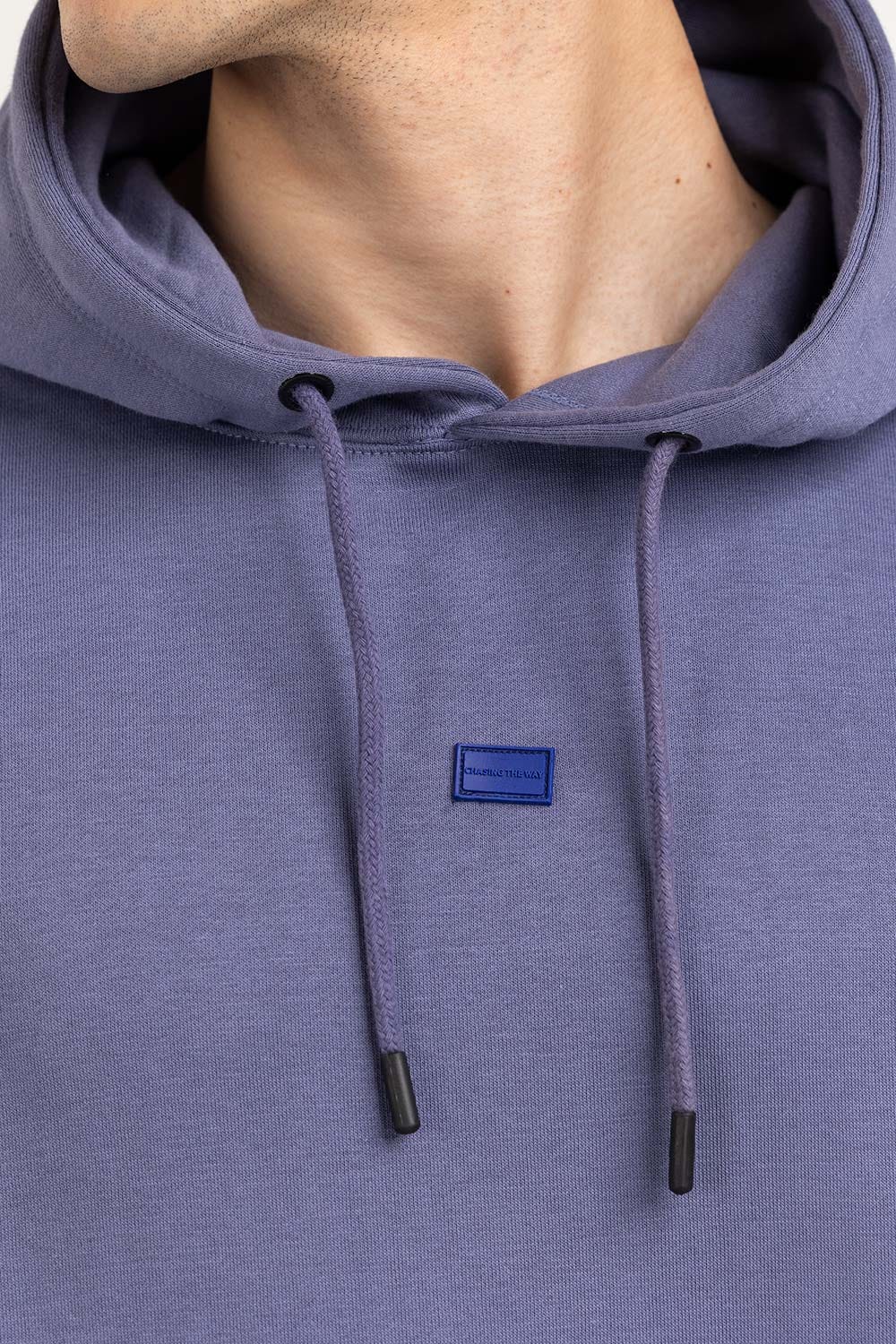 Purple Knit Regular Hoodie 224-112-011 B