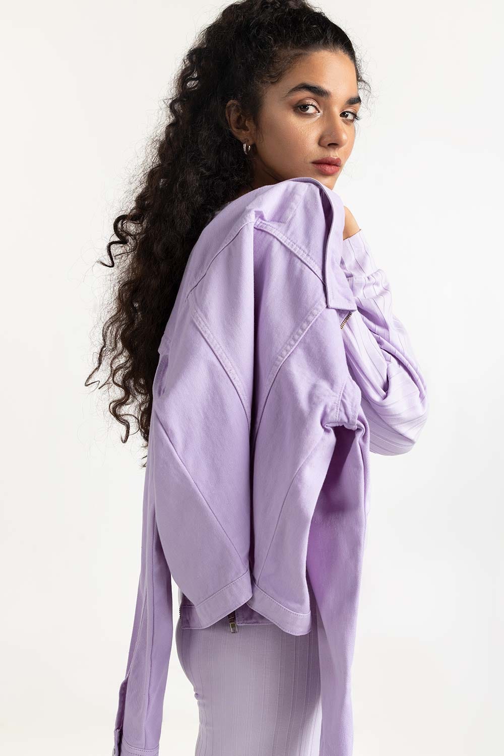 Lilac Non Denim Jacket 224-210-049