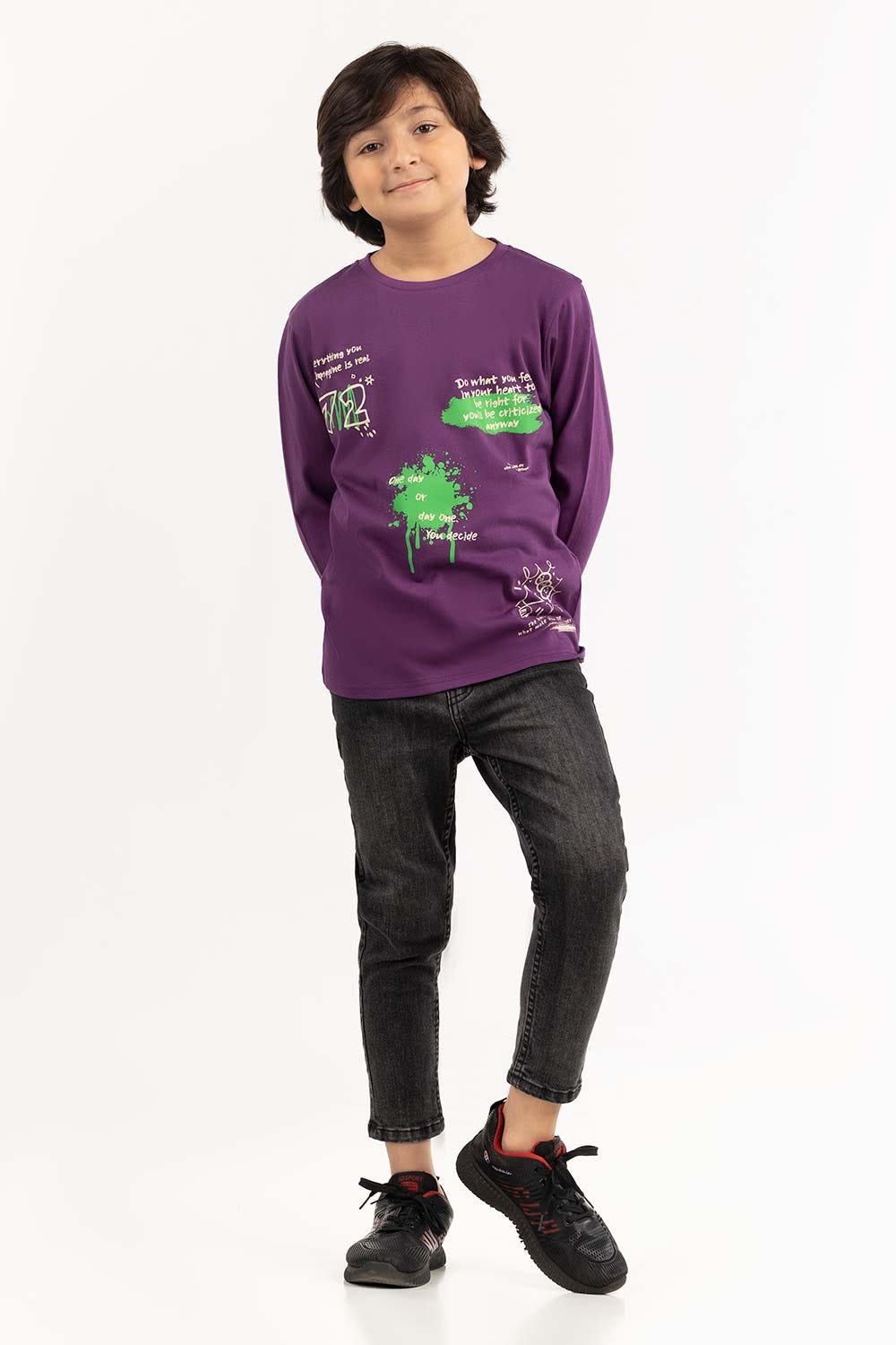 Junior Boy Purple Passion T-Shirt 224-313-038