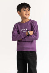 Purple Printed Sweatshirt 224-512-064 Purple Printed Sweatshirt 224-512-064