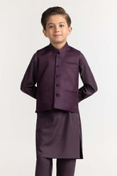 Purple Styling Waist Coat KWC-PD23-016