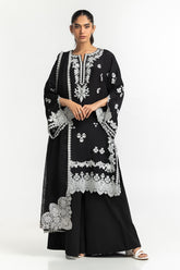 Rawsilk Embroidered Shirt And Dupatta IPSD-44325