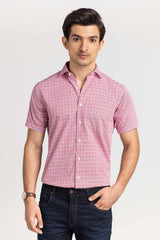 Red-Blue Checkered Formal Shirt CVC-YD-507 HS Red-Blue Checkered Formal Shirt CVC-YD-507 HS