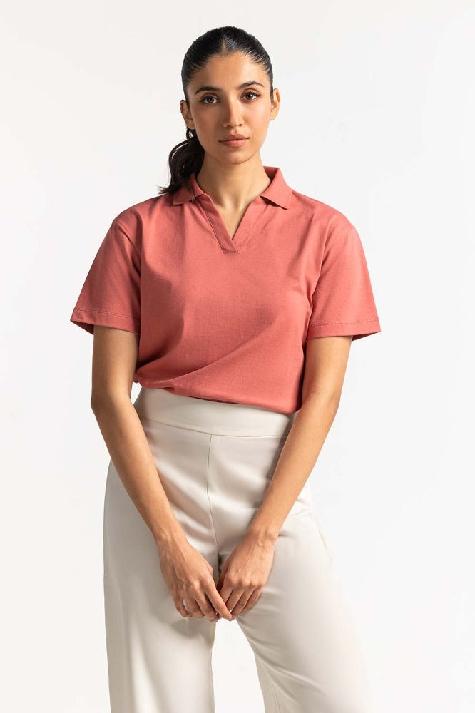 Red Knit Top WM-KTP-SS24-065