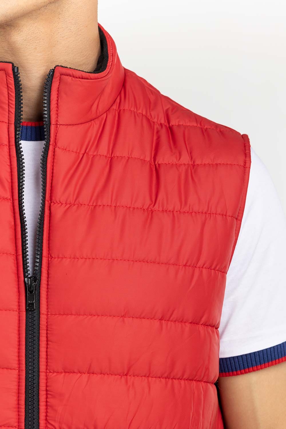 Red Quilted Gilet JKT-WVST22-022