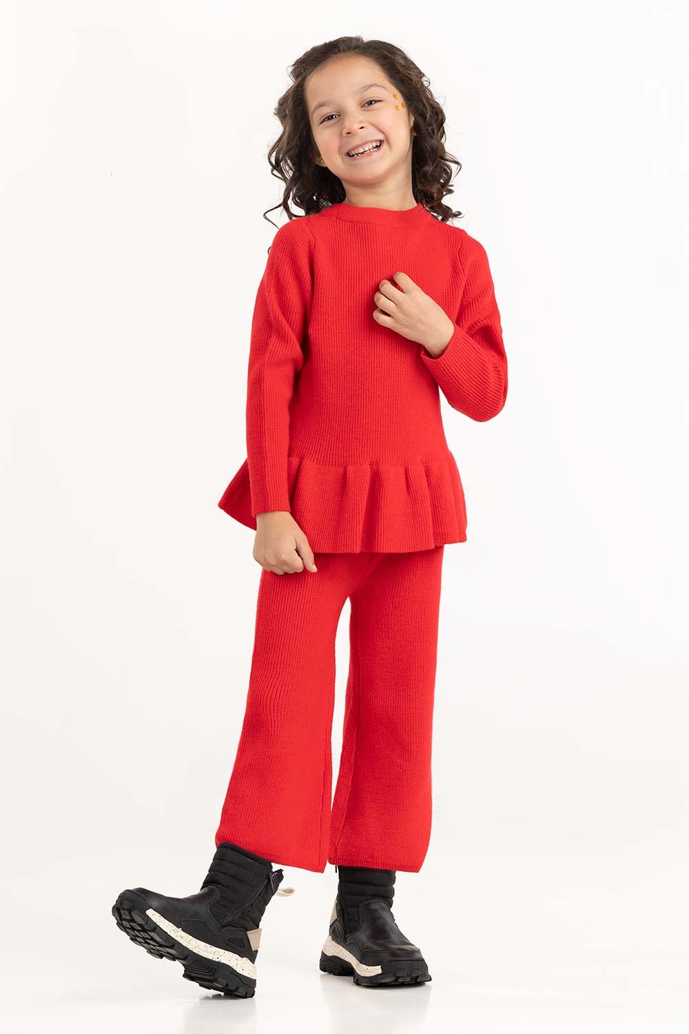 Toddler Girl Red Trouser 224-616-308