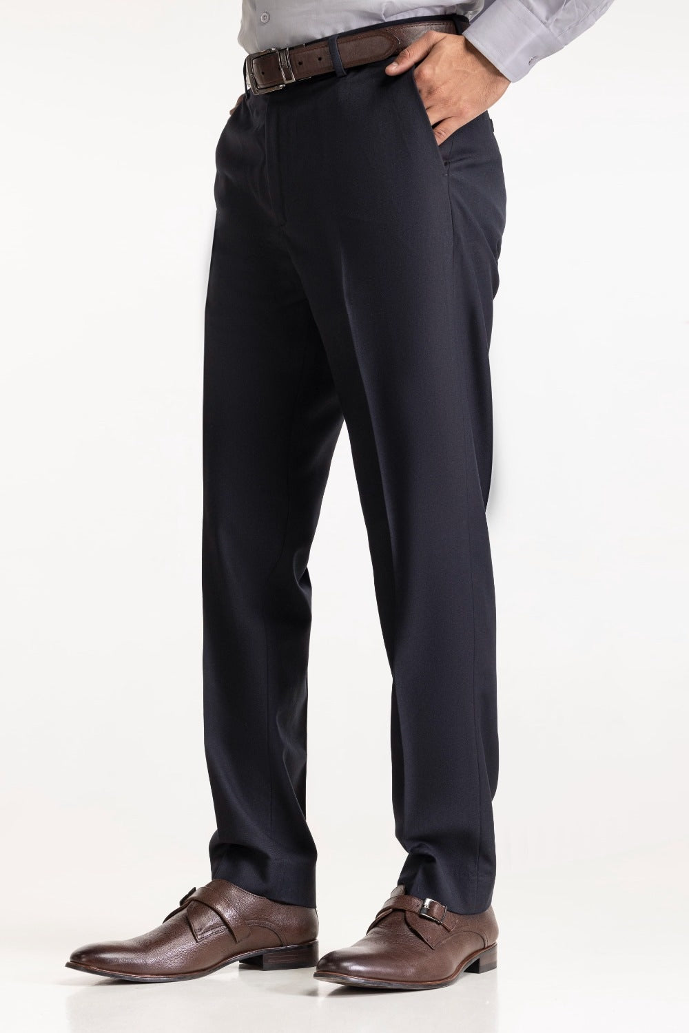 Regular Fit Blended Dress Pant MN-TR-FM23-046