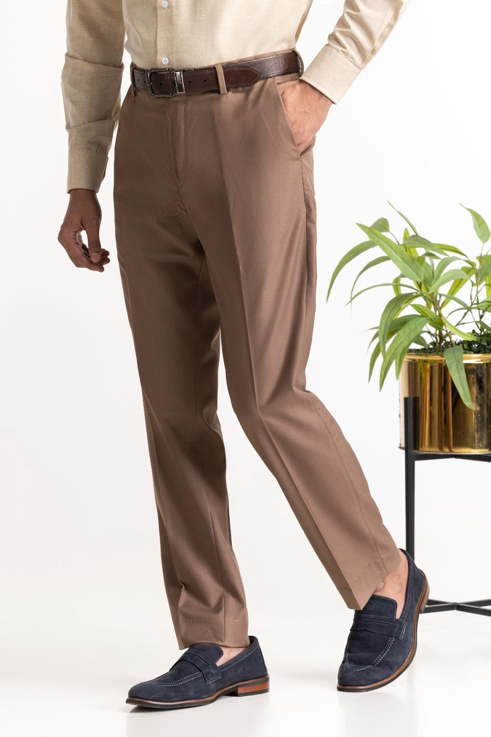 Regular Fit Blended Dress Pant MN-TR-FM23-052