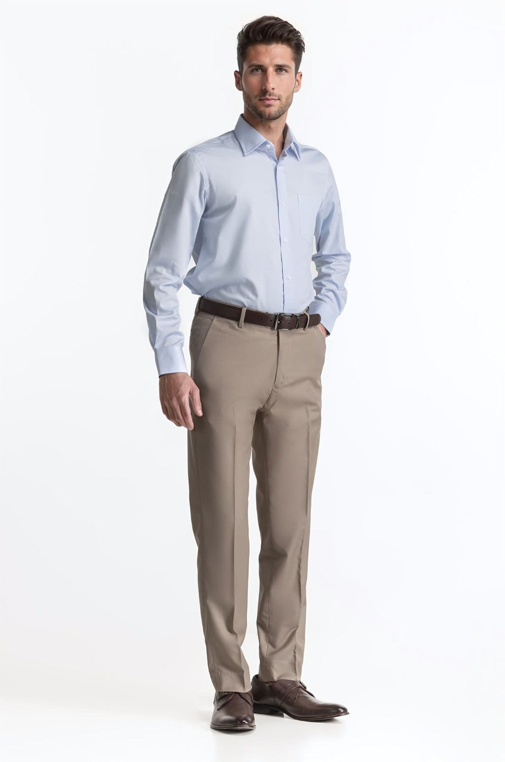 Regular Fit Blended Dress Pant MN-TR-FM23-053