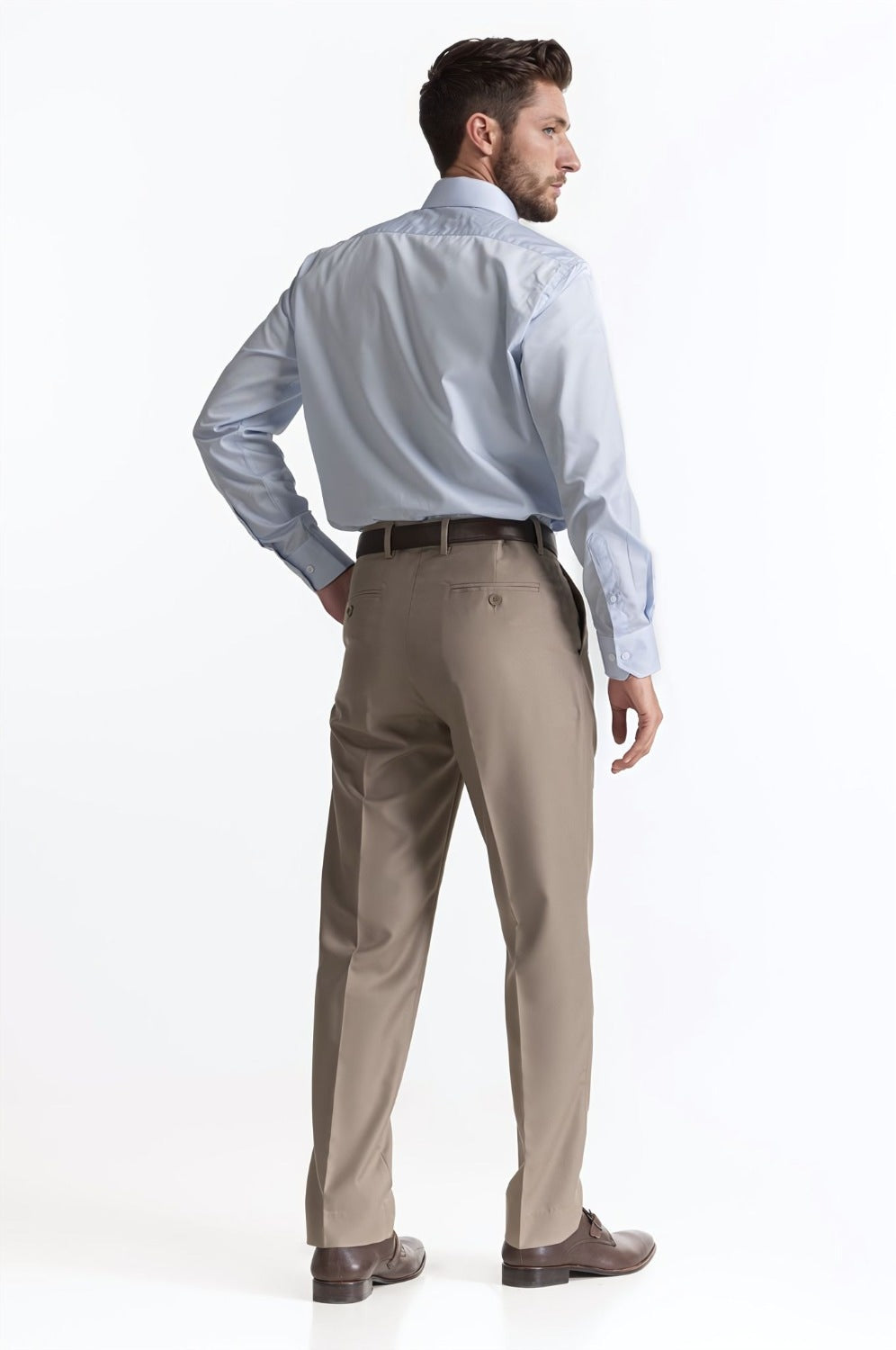 Regular Fit Blended Dress Pant MN-TR-FM23-053