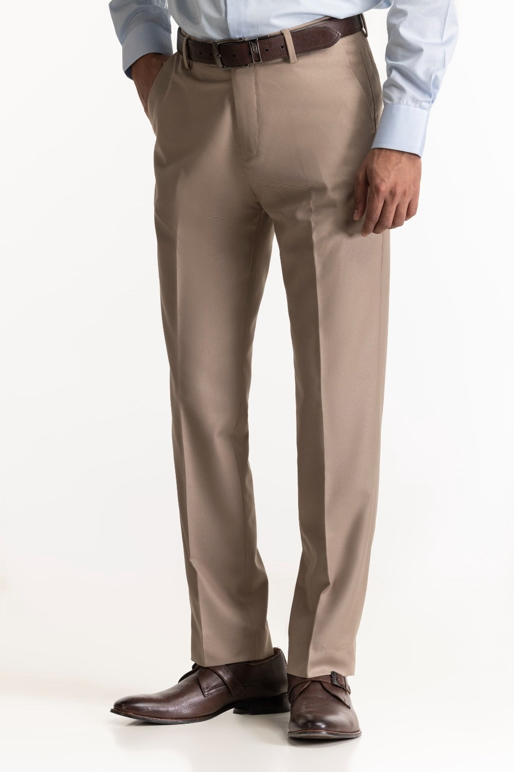 Regular Fit Blended Dress Pant MN-TR-FM23-053
