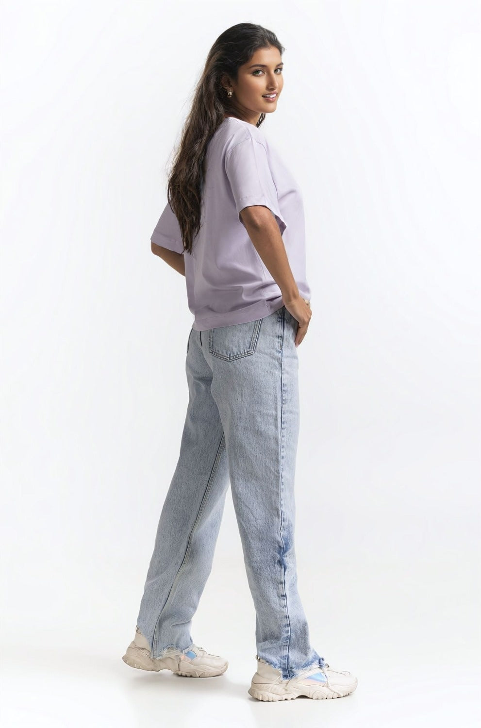 Regular Fit Tee With White Artwork WM-KTP-SS24-062