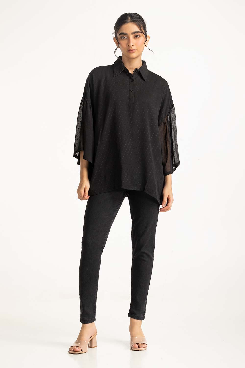 Relaxed sheer shirt WM-CS-SS24-057