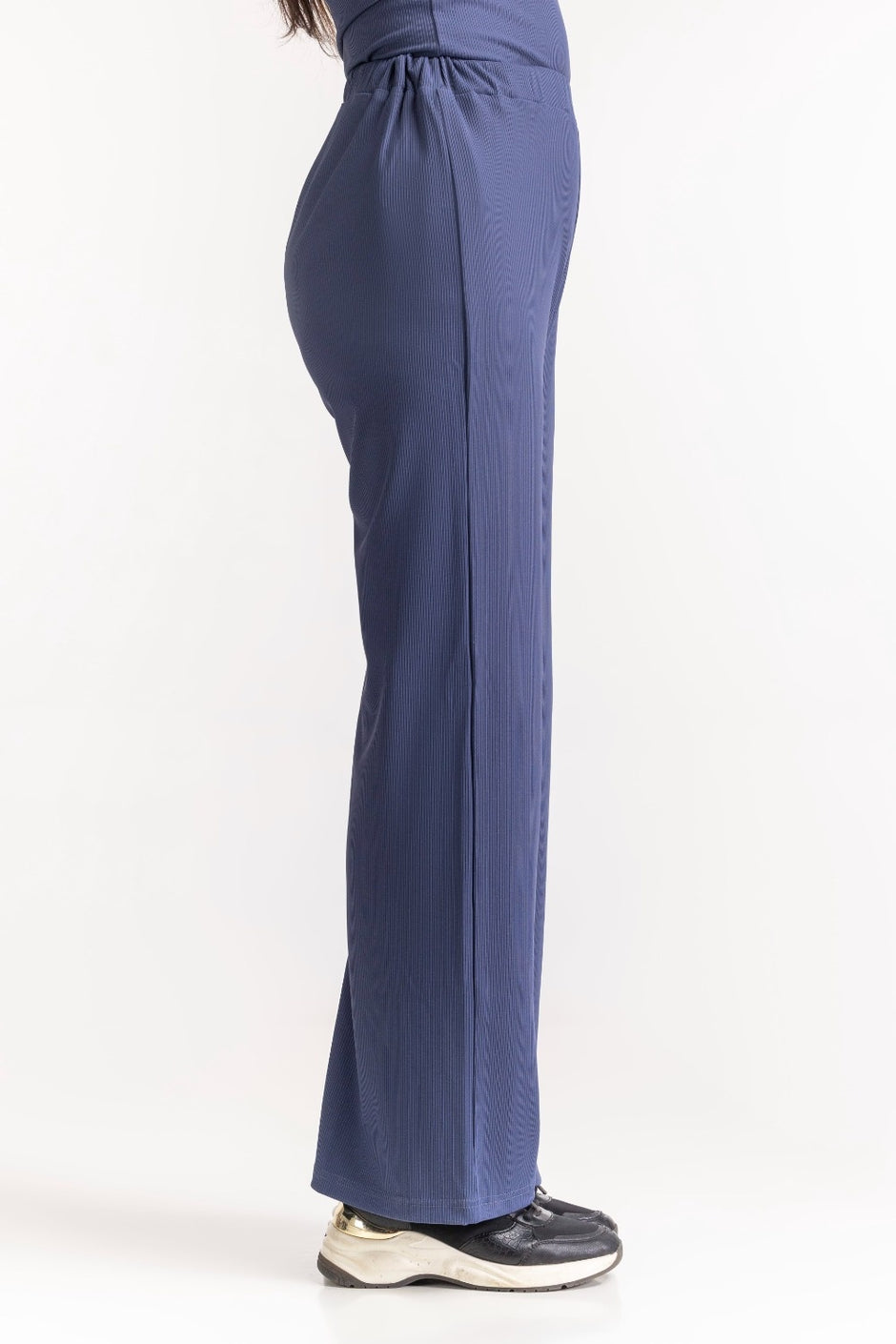 Ribbed High Rise Straight Fit Trouser WM-TRKN-WS24-102