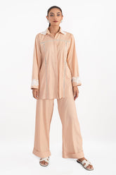 Ripple Crinkle Dyed Co-Ord Set IUSTTS-1006