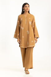 Ripple Crinkle Embroidered Co-Ord Set IPST-55131