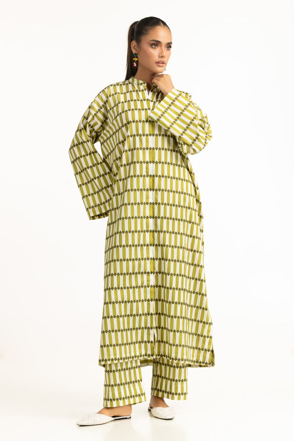 Ripple Crinkle Printed Co-Ord Set