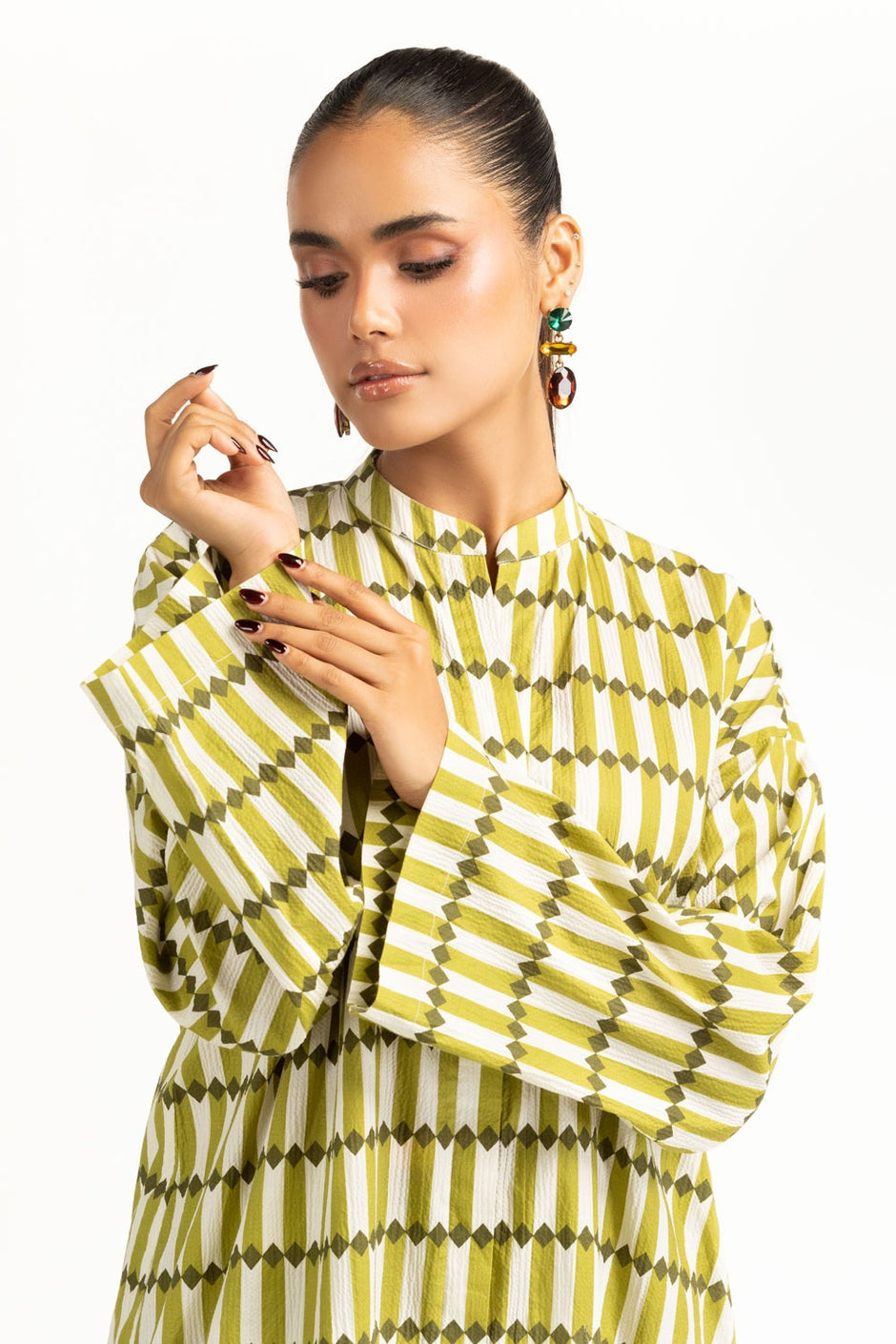 Ripple Crinkle Printed Co-Ord Set