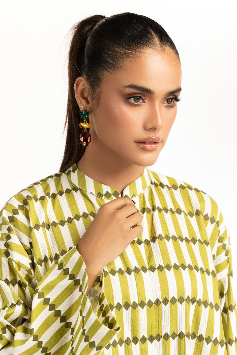 Ripple Crinkle Printed Co-Ord Set
