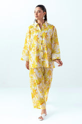 Ripple Crinkle Printed Co-Ord Set IUSTTS-858