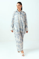 Ripple Crinkle Printed Co-Ord Set IUSTTS-864