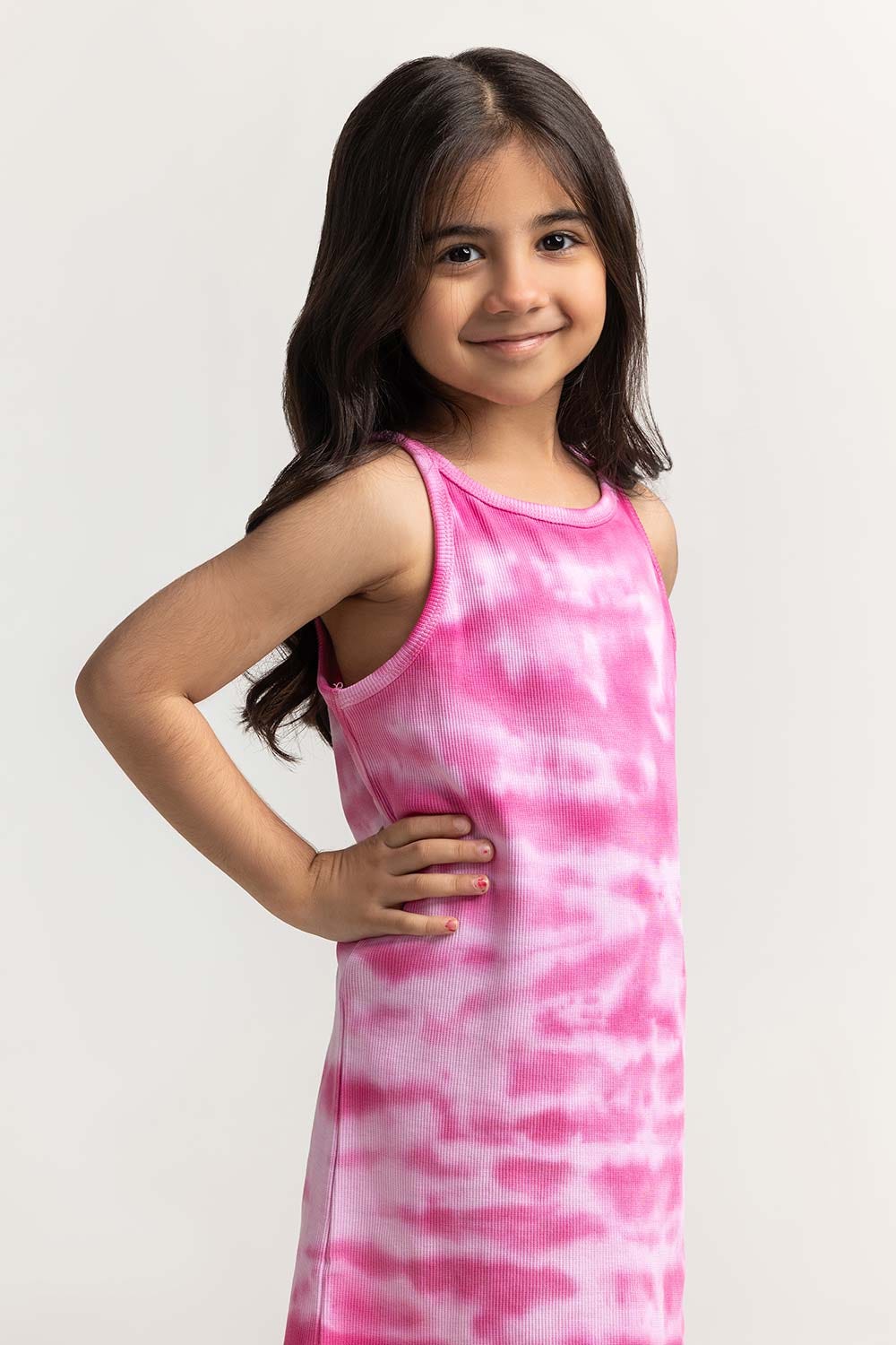 Round Neck Tie-Dye Dress TG-DRS-SS24-401