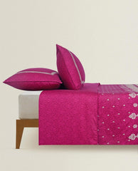 Royal Plum T-200 Embroidered Quilt Cover Set Royal Plum T-200 Embroidered Quilt Cover Set