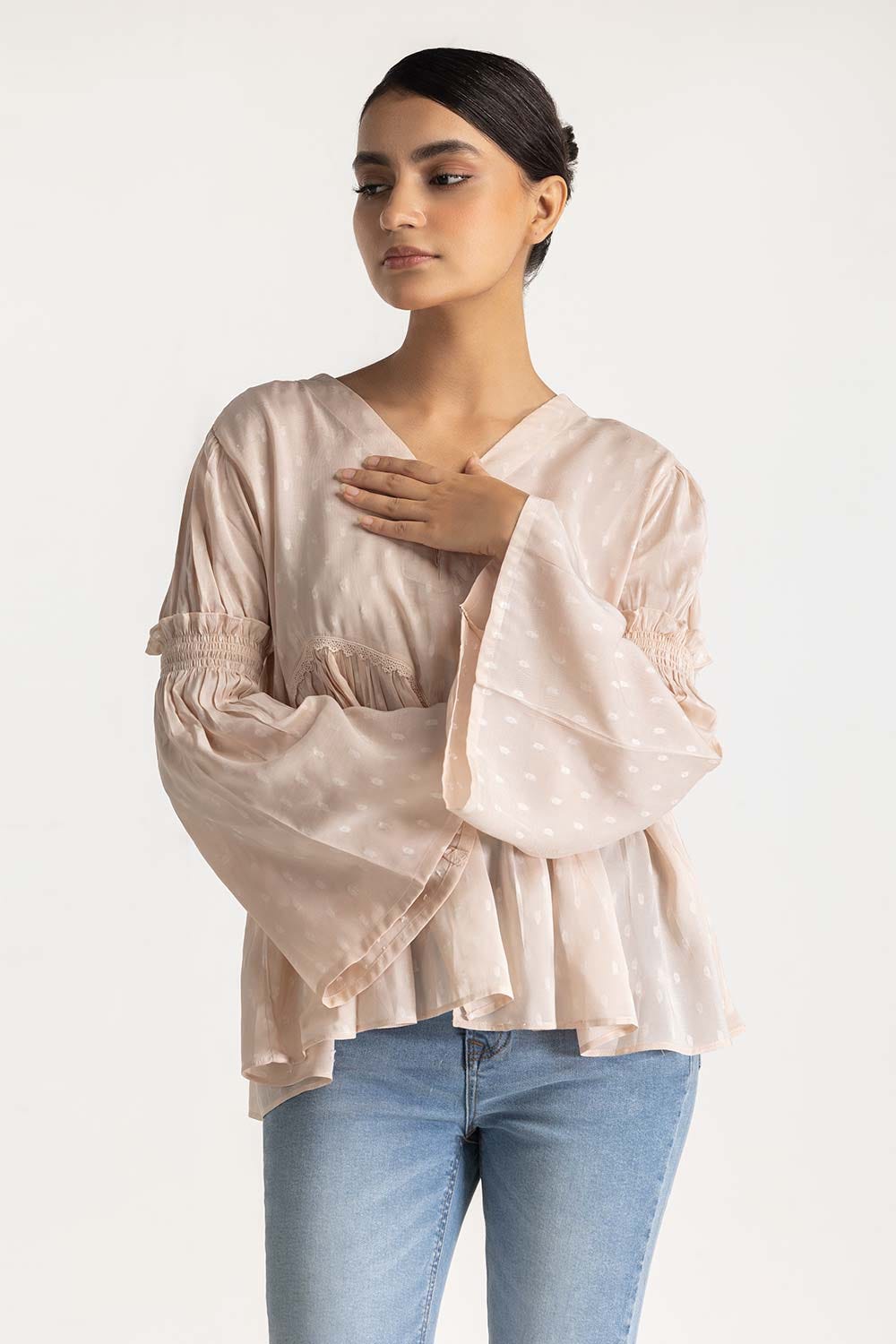 Ruffled Layered Blouse WM-CS-SS24-065