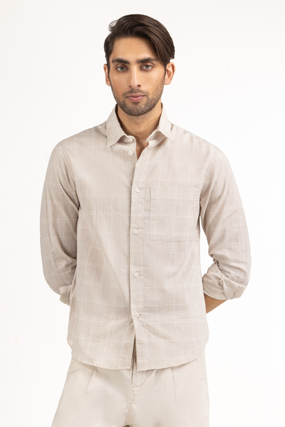 Regular Fit Casual Shirts MN-CS-SS25-203
