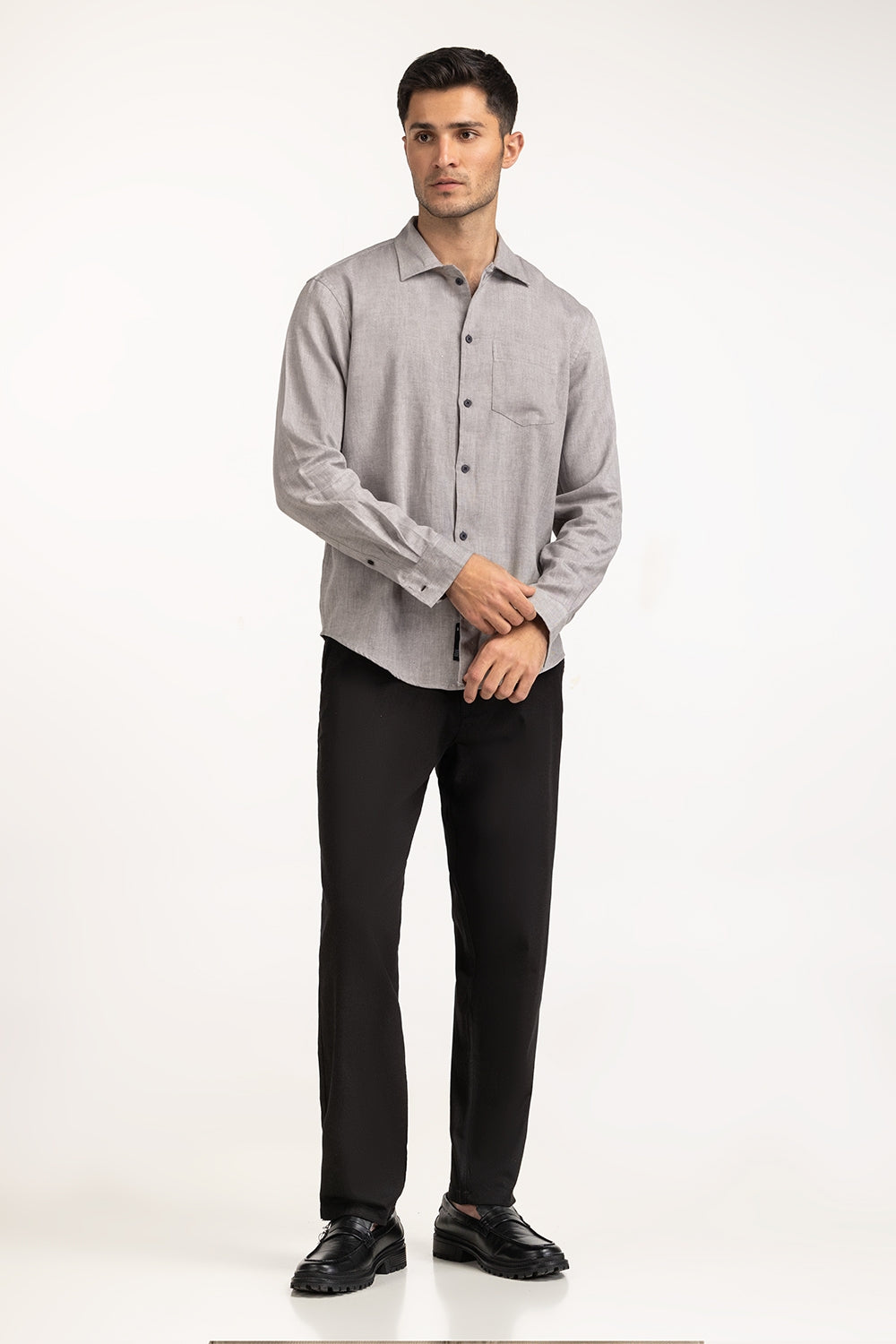 Self Textured Casual Shirts MN-CS-WS24-008