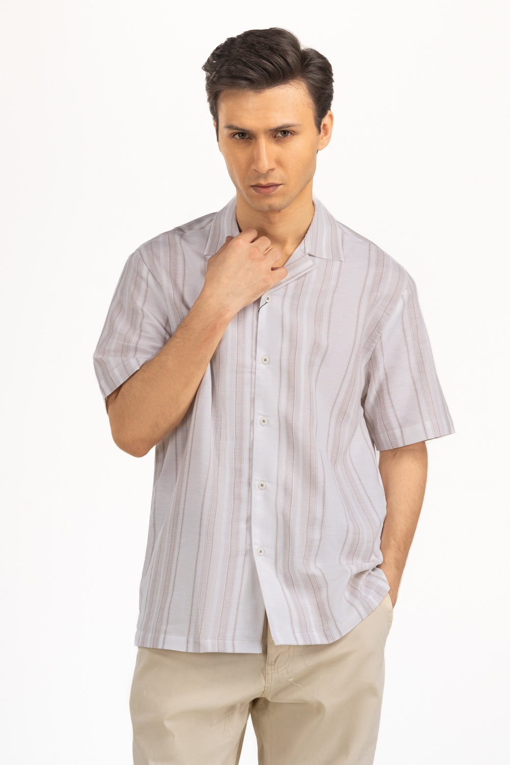 Regular Fit Casual Shirts MN-CS-SS25-174