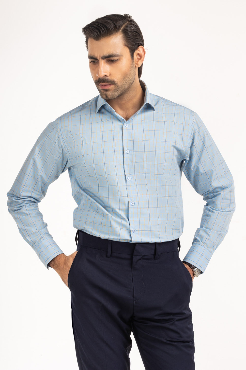 Modern Fit Dress Shirts MN-FS-CHK25-047