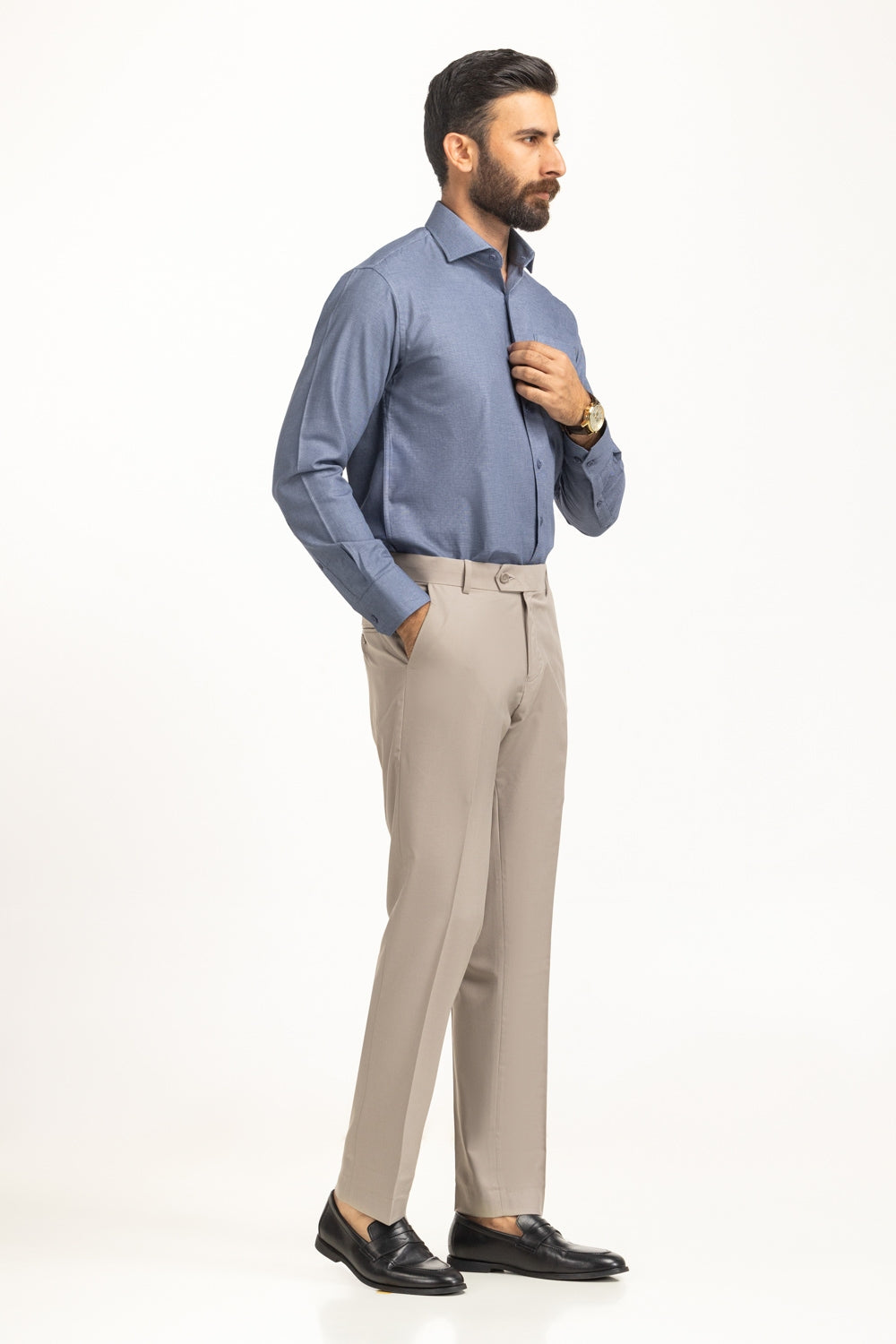 Dress Shirts Self Textured MN-FS-DP25-030