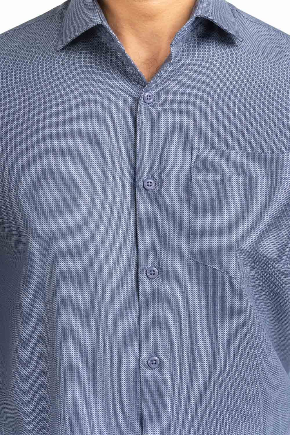 Dress Shirts Self Textured MN-FS-DP25-030
