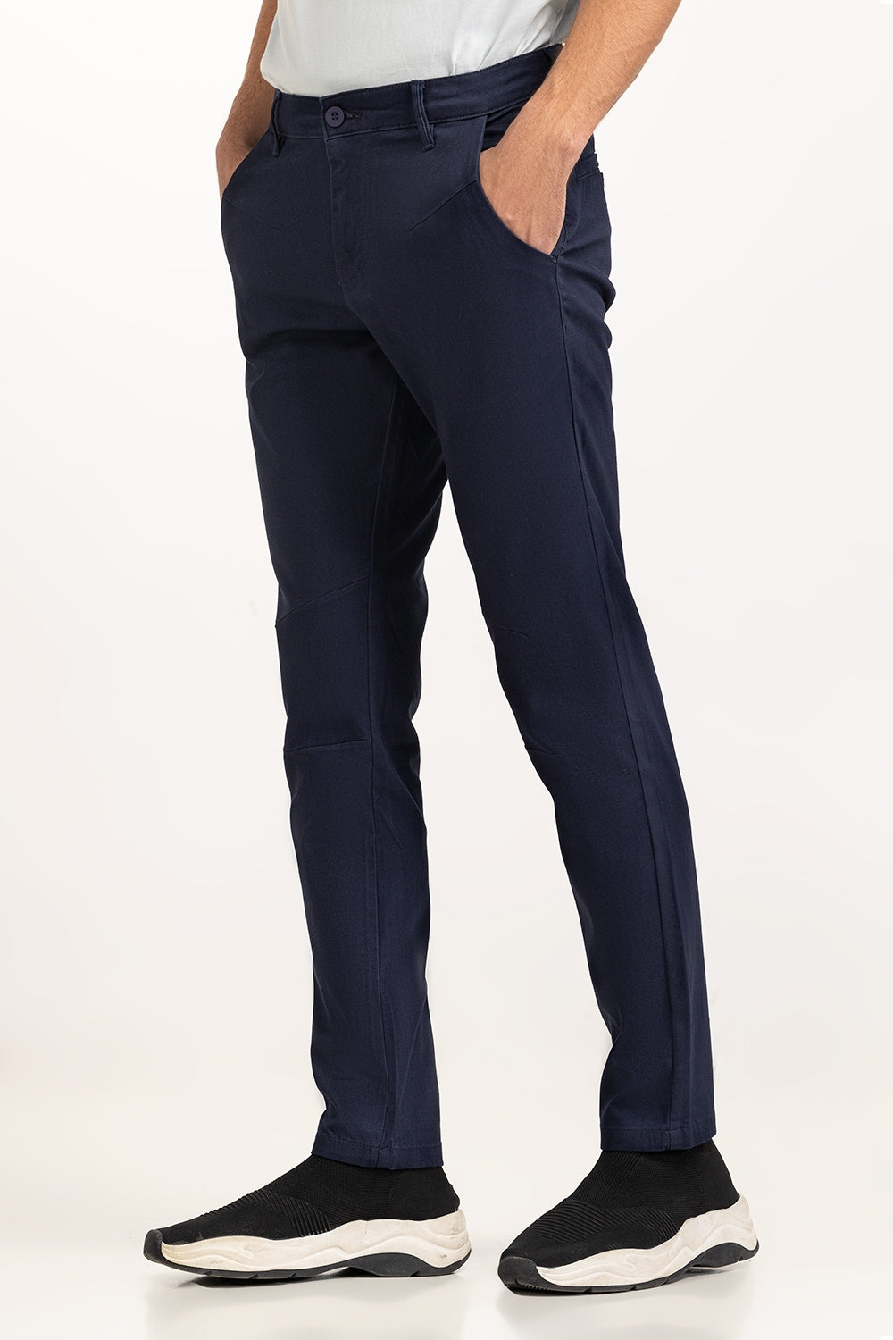 Plain Dyed Khaki Pants MN-TRC-WS24-020