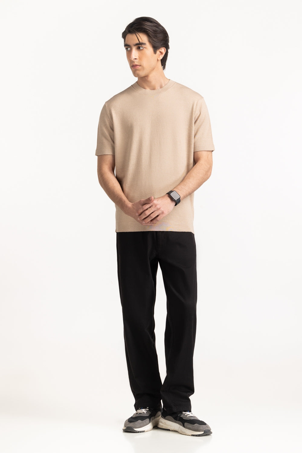 Sweater Knit T-Shirt MN-TS-SS25-214